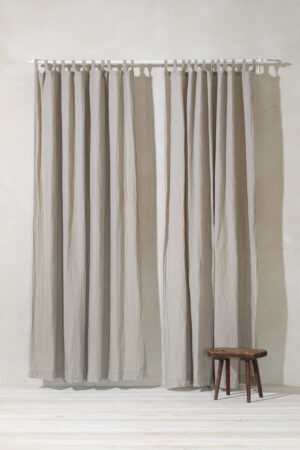 Tab Top Curtain in Soft Linen