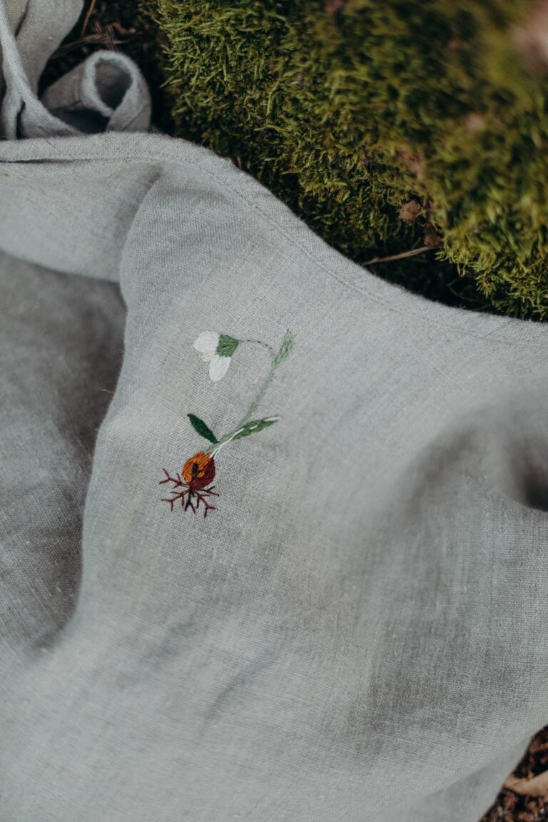 Linen Tote Bag Blossom – La Petite Alice