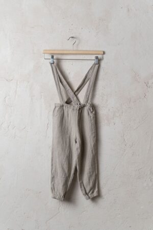 Warm selling Linen Pants Jules with removable suspenders