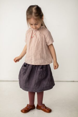 Ruffle Tunic Layla with Short Sleeves