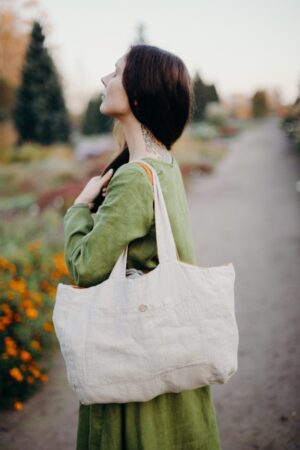Bicolor Tote Bag Honey