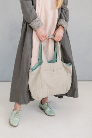 Bicolor Tote Bag Honey