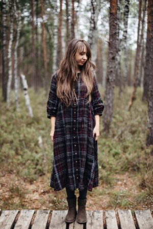 Dress Birdie with Bishop Sleeves