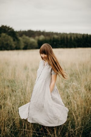 Dress Birdie with Short Sleeves