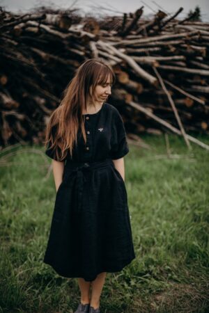 Dress Helen with Short Sleeves