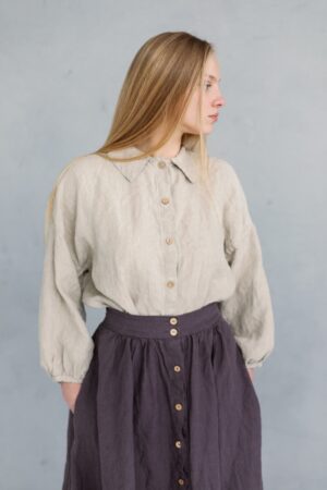 Oversized Shirt Cecille with Bishop Sleeves