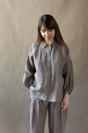Oversized Shirt Cecille with Bishop Sleeves