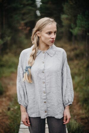 Oversized Shirt Cecille with Bishop Sleeves