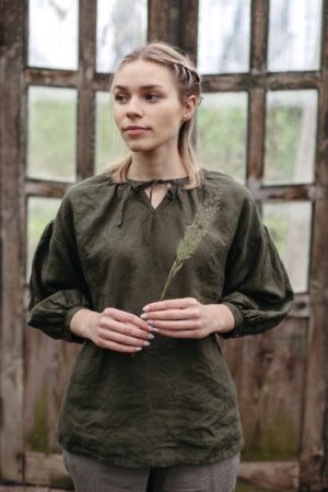 Oversized Shirt Chloe with Bishop Sleeves