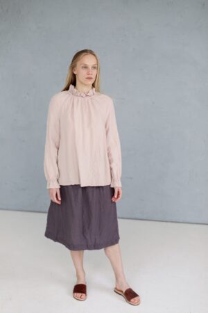 Oversized Ruffle Tunic Layla with Long Sleeves