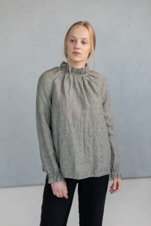 Oversized Ruffle Tunic Layla with Long Sleeves