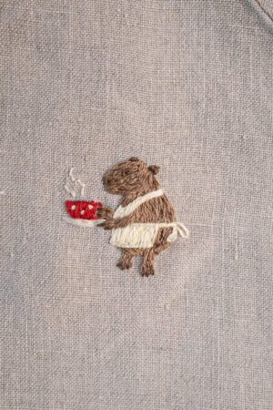Capybara Cup of Tea (3.5x3.9cm)
