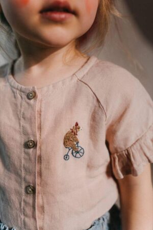 Circus Bear on a Bicycle (3x5cm)